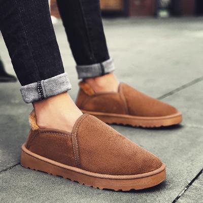 Stivali da Neve da Coppia 2024 Scarpe di Cotone Piatti da Casa Scarpe Peluche Comode da Uomo Inverno Slip on Calde Scarpe Casual da Uomo Botas Hombre