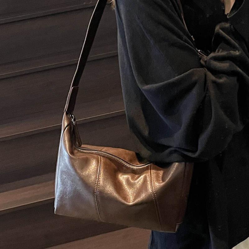 Crossbody Bag Women's Bag Texture Shoulder Bag New Temperament Casual Bag Casual Bag Dumpling Bag