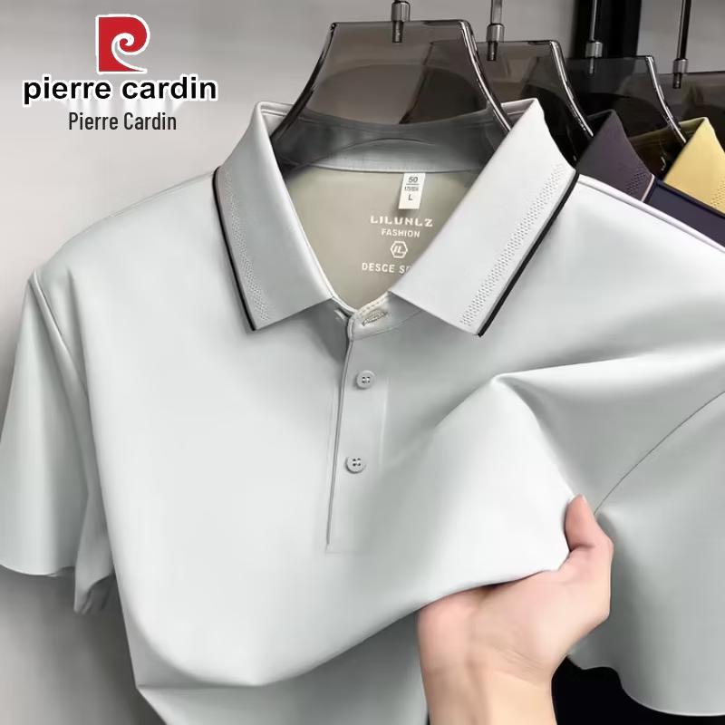 Pierre Cardin Men's Silk Blend Breathable Polo Shirt