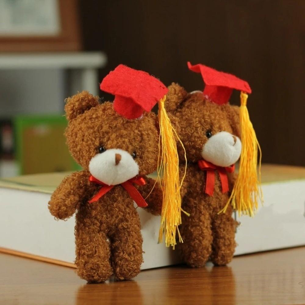Cute Graduation Bear Doll 14cm Dr Bear Doll Cartoon Bear Pendant  Graduate Gifts