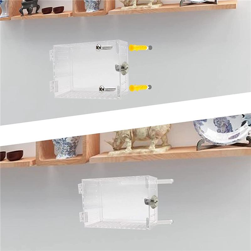 B97A-4X Universal Thermostat Lock Box With Key Thermostat Cover Fits Thermostats 7X4.5 Inches Or Smaller