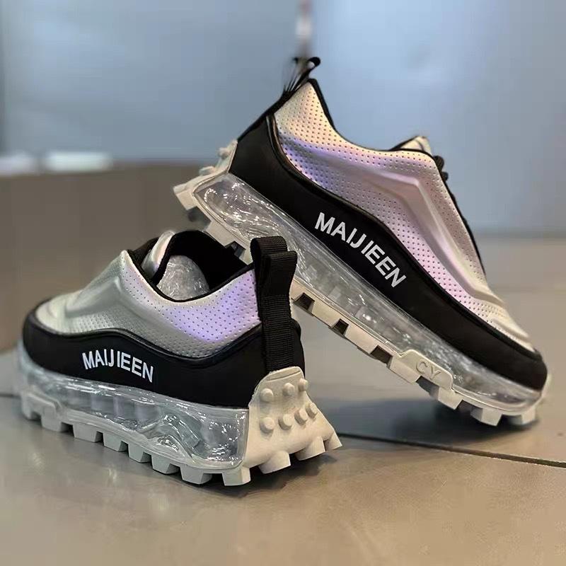 

Осенние кроссовки на воздушной подушке, увеличивающие рост, повседневные, износостойкие, универсальные, папины кроссовки, простые, износостойкие спортивные кроссовки, мужская обувь 44 фиолетовый