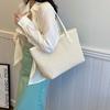 Large Capacity Popular Casual Bag New Style Korean Style Handbag Woven Simple Shoulder Bag Tote Bag