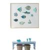 10pcs/set Wooden Fish Hanging Beach Theme Bathroom Fish Wall Decor Art Nautical Coastal Ocean Home Decoration