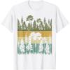 CekoCk Retro Forest Trees Outdoors Nature Women Men Vintage Graphic T-Shirt