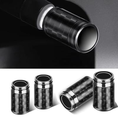 Radventilkappen 4 Stück Carbon Silber Auto Felgen Luft Reifen Ventilkappen Für Brabus Mercedes Benz AMG Maybach Brabus Ventilschaftkappen
