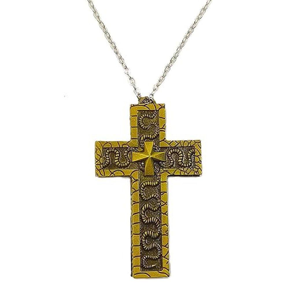 With Secret Compartment Cross Pendant Necklace Openable Charm Jewelry Chain Pendant Necklace