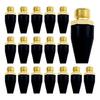 20 Pcs Black Rubber Tip Air Nozzle for Air Blow Handguns Tool Air Tool Parts