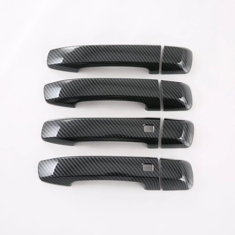 Für Kia Mohave Borrego HM2     ABS Kohlefaser Türgriffabdeckung Türschalenrahmen Verkleidungen Auto Styling Zubehör