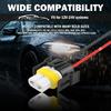 H11 H8 Headlight Connector Plug,2PCS Waterproof Pigtail Harness | Replacement for Fog Light Connector Plug/Headlight Sockets,Wide Fit