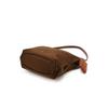DakS Women S Brown Cowhide CoLor Matching Soft NyLon ShouLder croSSbody Bag L Dc