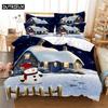 Snowman Fashion Bedding Set 2/3pcs 3D Digital  Printing Duvet Cover Sets 1 Quilt Cover + 1/2 Pillowcases US/EU/AU Size