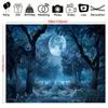 The Magic Forest Night Sky and Moon Tree Background Is Suitable for Adult Portraits Party and Event Photography Backgrounds