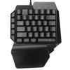 One Handed Gaming Keyboard 39 Keys Luminous Ergonomic Design Anti Slip Waterproof USB Mechanical