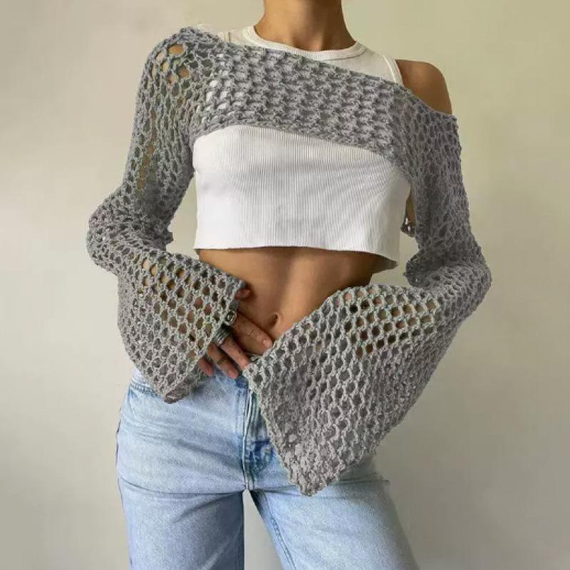 BITCED Women's Fashion Casual Solid Color Print Long Sleeve Blouses & Shirts