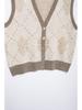 2024 Autumn Women's Retro Diamond Pattern Knit Vest