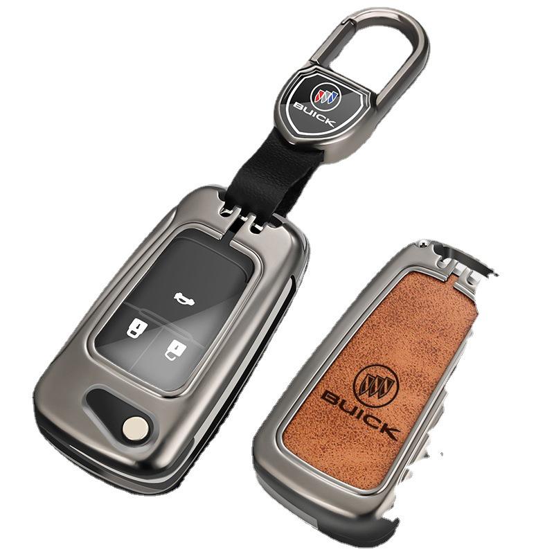 19 Buick Excelle Key Case for Verano, Envision, Enclave, GL8, LaCrosse, GL6, Regal - Men's Buckle Shell
