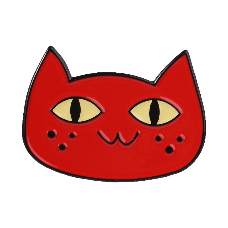 Marceline s Cat Enamel Pin Cartoon Flame Cat Fantasy Adventure TV Animation Character Brooch Lapel Badge Jewelry Gift for Friend