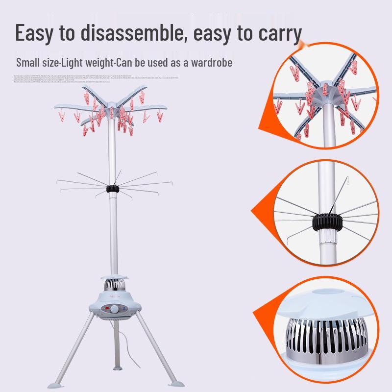Conweiqi Round Clothes Dryer: Quick-Dry Warm Air Household Wardrobe Dryer with Free Shipping