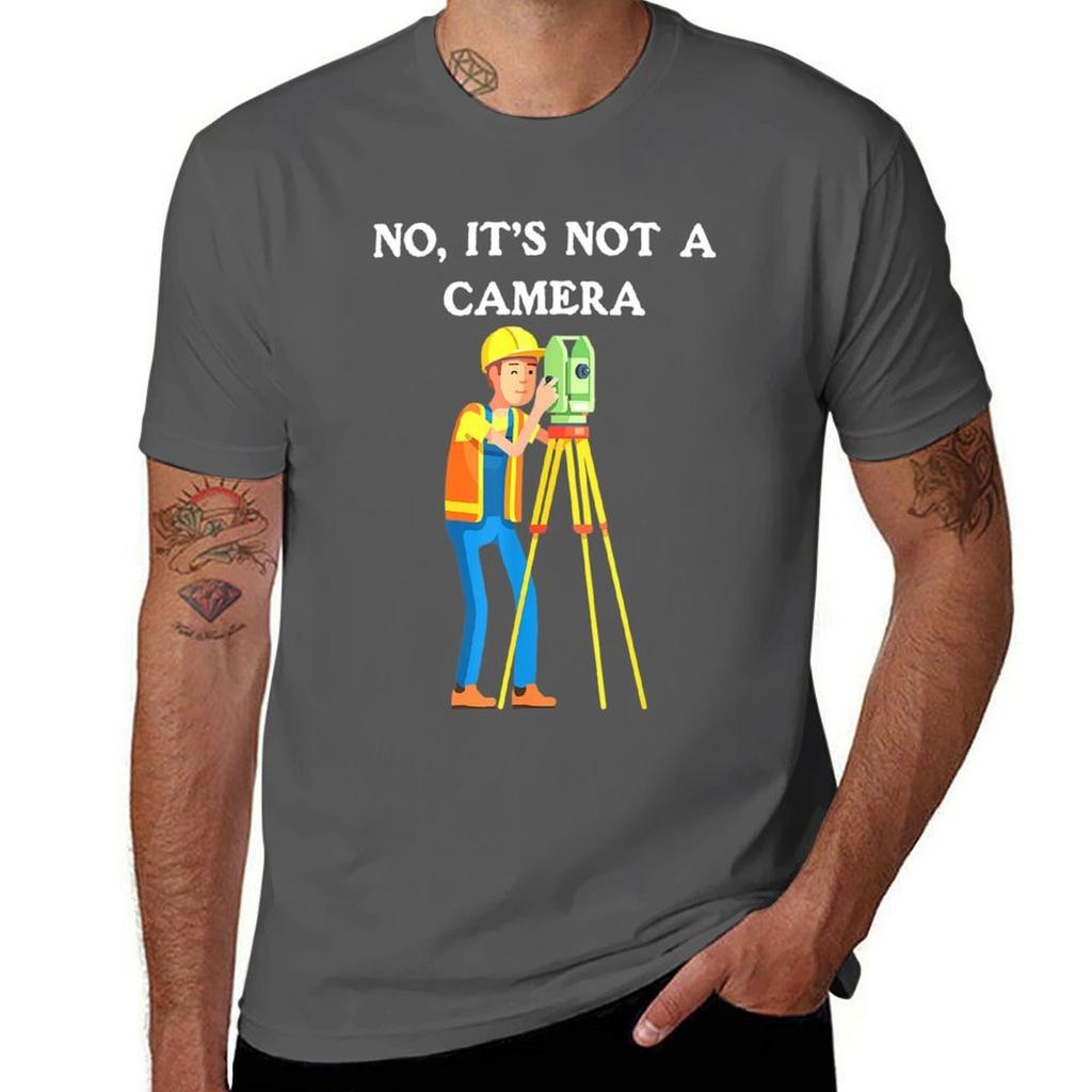No Its Not A Camera For Surveyor Lovers Tshirt Work Wear Lightweight Tee