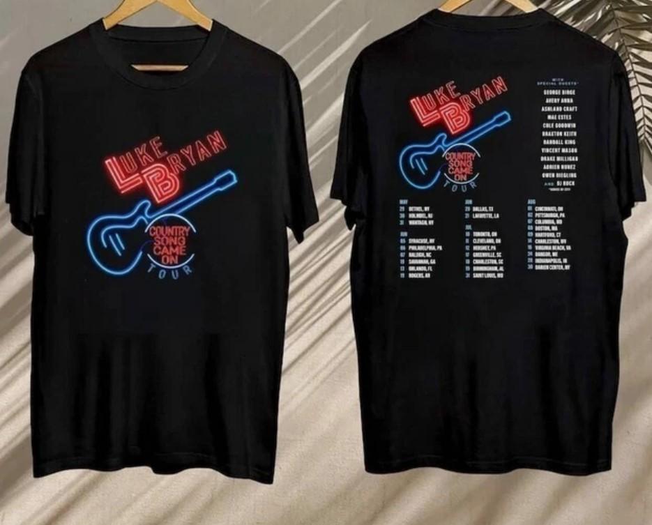 

Luke Bryan Country Song Came On Tour 2025 , Luke Bryan 2025 Concert T-Shirt Unisex T-Shirt L