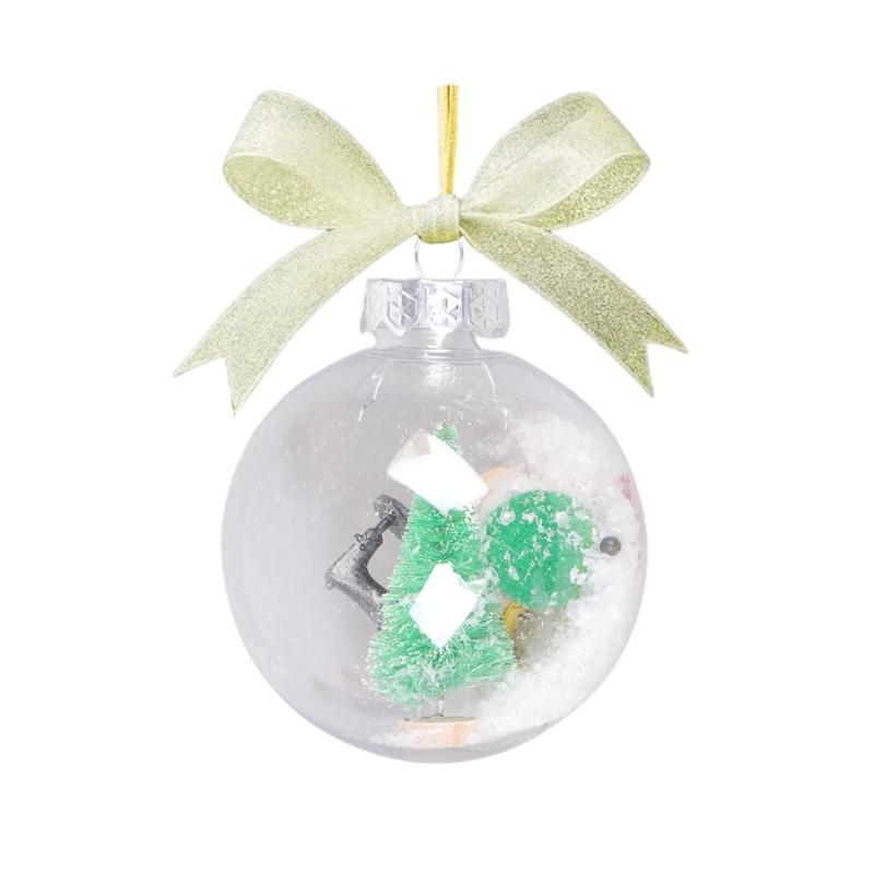 

Фестивальный снежный шар, украшение, особенность, ретро швейная сцена, прочная смола, акрил, украшения для рождественской елки