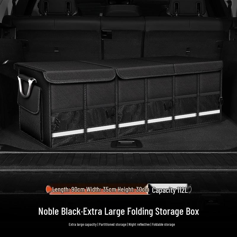 Foldable Waterproof Car Trunk Organizer: Multifunctional Vehicle Storage Box