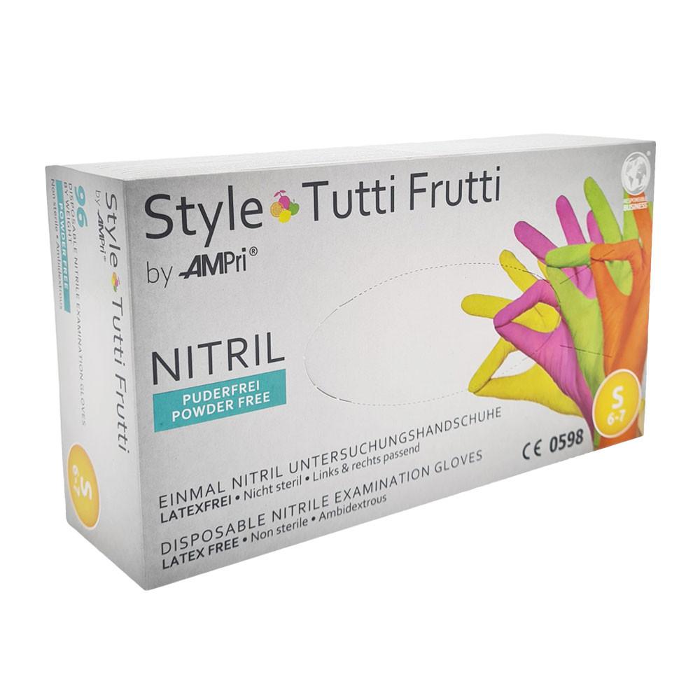 Mănuși Nitril Colorate Stil Ampri Tutti Frutti 96 Bucăți