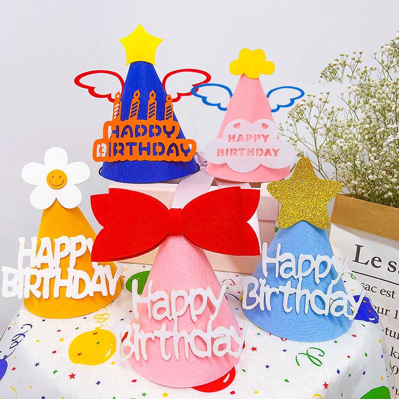 First Birthday Party Glasses & Hats Set for Boys and Girls - Cake & Photo Props