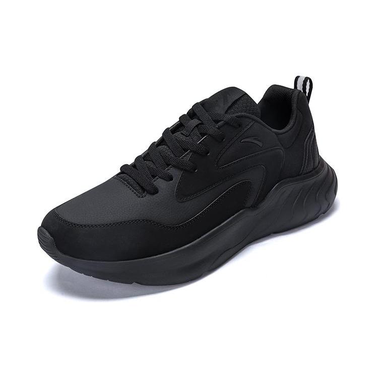 

Новые амортизирующие износостойкие низкие повседневные кроссовки Anta мужские черные 112458814S-3 41