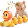 JUYEE Duck Family Toy Set (Yellow, 4 Pieces)