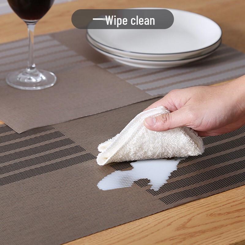 MENGTING Heat-Resistant Dining Table Placemat Set