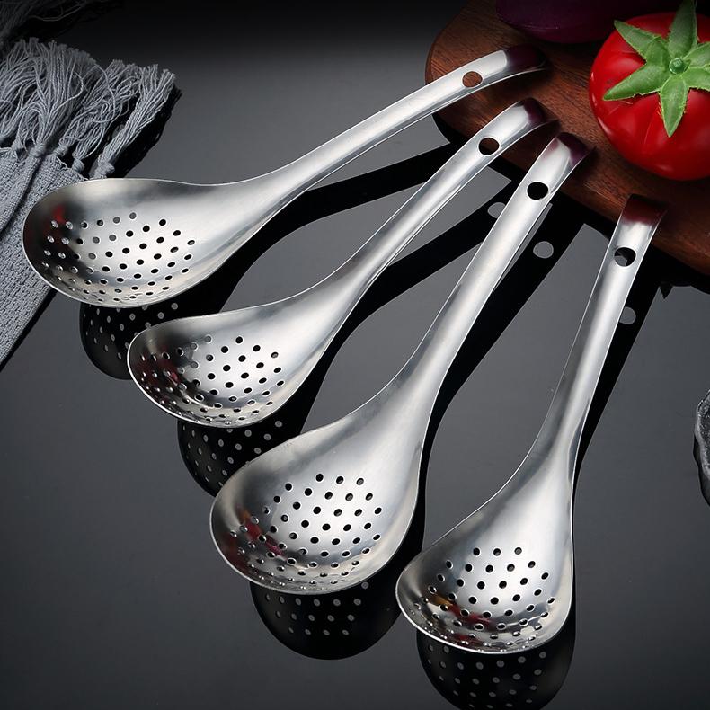 1/2/5 KS Nerezové sítko Lžíce Kuchyňský cedník Lžíce Filtr Sítko Naběračka na potravinyPerforovaný Sběrák Cedník