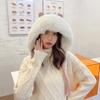 New Women Winter Warm Cute Beanie Hat Cat Ears Lady Kawaii Knitted Crochet Beanies Hat Cap With Braid For Women