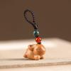 Sandalwood Year of the Rabbit Keychain - Women's Cute Rabbit Pendant for Schoolbag or Car Lanyard.