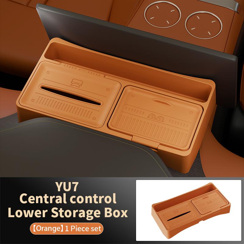 Storage Box For Xiaomi Yu7 2025 Dashboard Screen Center Console Organizer Phone Holder Interior Accessories