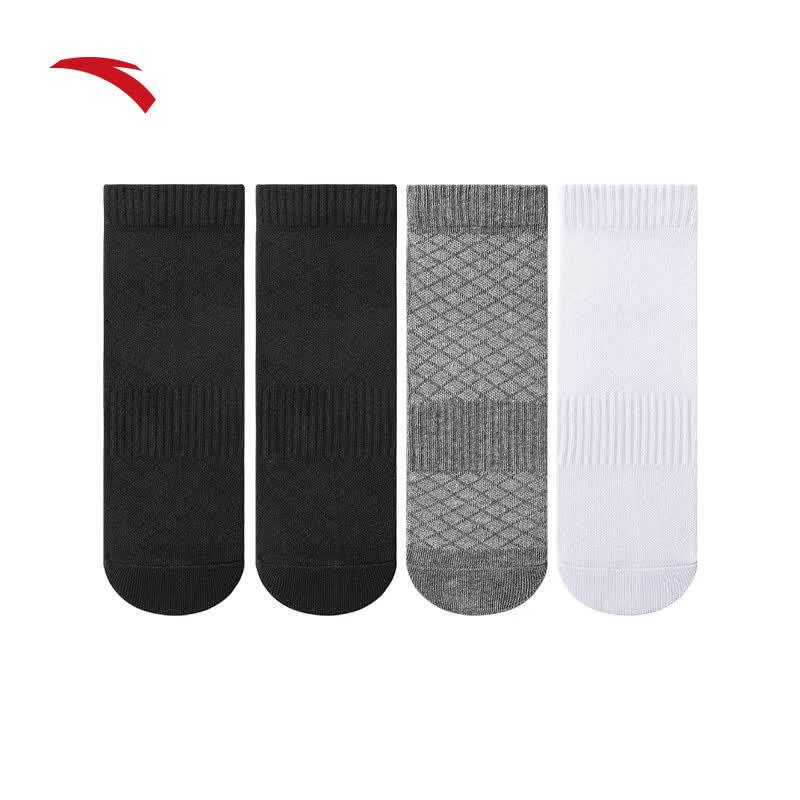 Anta Unisex Sports Crew Socks (4-Pack)