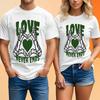 Skeleton Hands Heart T Shirt Unisex Gothic Skull Romantic Love Graphic Gift Tee