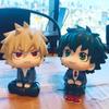 Anime Nendoroid Bakugou Katsuki Midoriya Izuku ładna figurka Todoroki So Toga Himiko model dzieci cole samochód