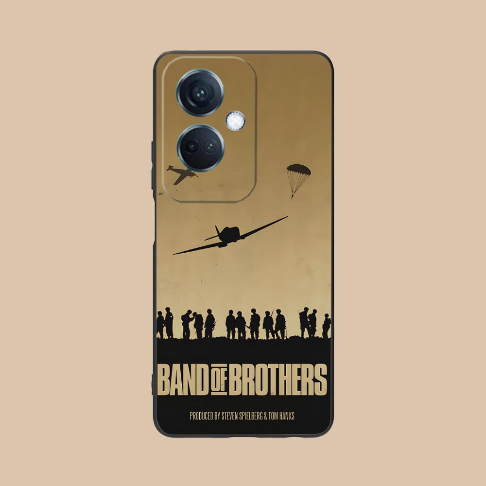 

Band of Brothers Phone Case for OPPO Reno 14 13 12 11 10 9 8 7 6 5 F T Pro 5G Soft TPU Shockproof Cover OPPO Reno5 5G