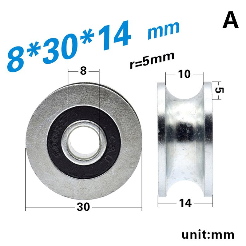 

1Pcs 8*30*14мм U-образне колесо 6X30X14мм направляюче колесо/ролерне колесо