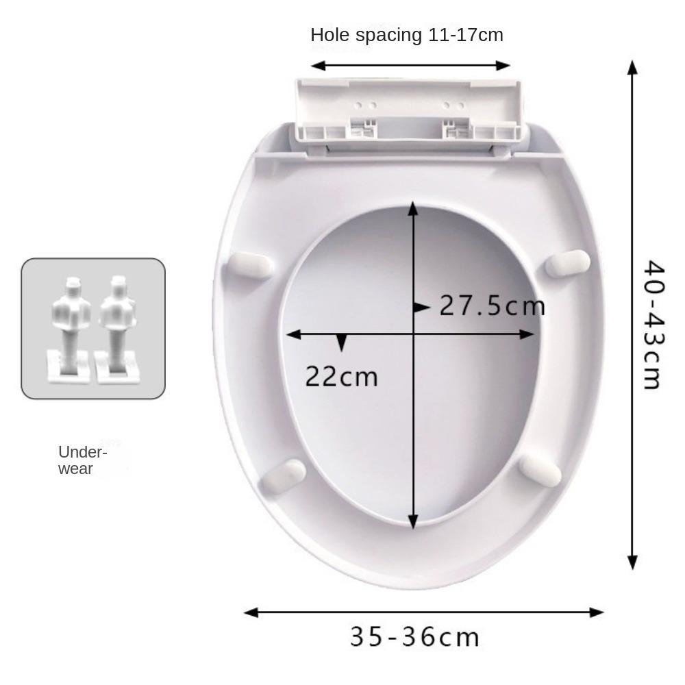 Thicken Toilet Parts Antibacterial Toilet Seat Lid New Toilet Lid  Bathroom