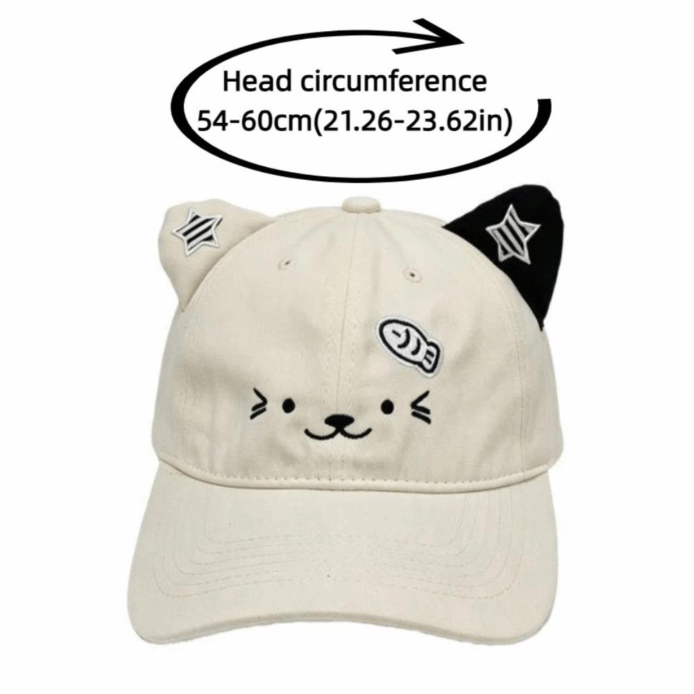UV Protection Baseball Cap Cat Ears Duckbill Cap Fashion Sun Hat Women Spring Summer