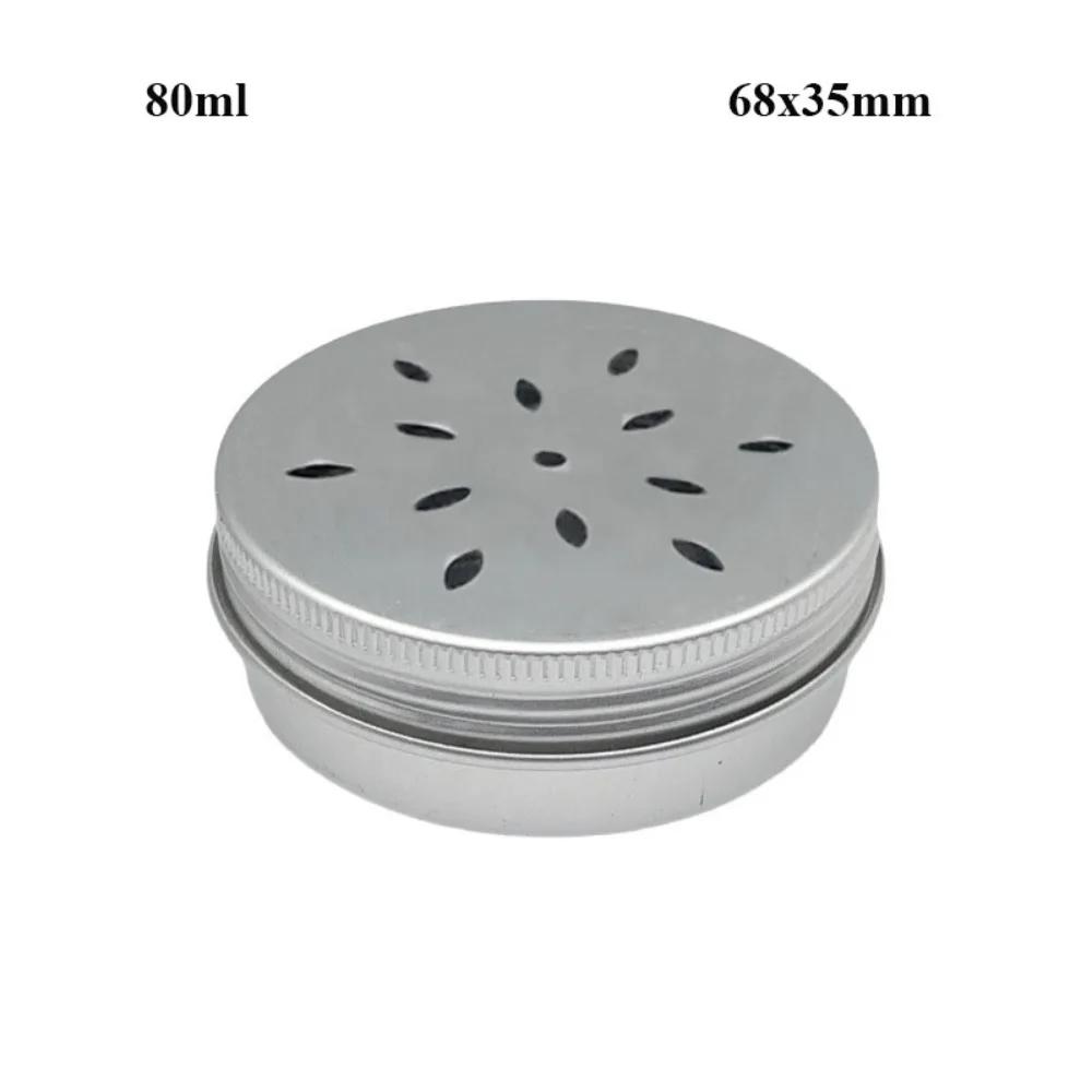 New Hollow Out with Holes Aluminum Tin Container 8 Styles Metal Cosmetic Face Eye Cream Packing Lip Balm Candle Jar