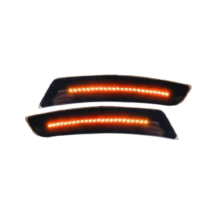 Weatherproof Side Marker Lights Plugs & Play PVC Side Marker Lights set Front Rear Smoked LED Reflectors for Vehicle