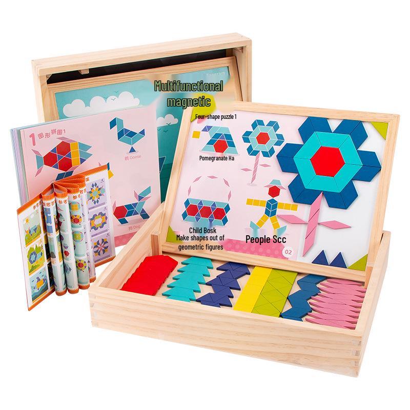 

Детский деревянный магнитный танграм: Развивающая игрушка «Форма и цвет»