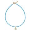 Elegante Süßwasserperlen- und Farbedelstein-Halskette mit Schlüsselbein-Kette aus Edelstahl
