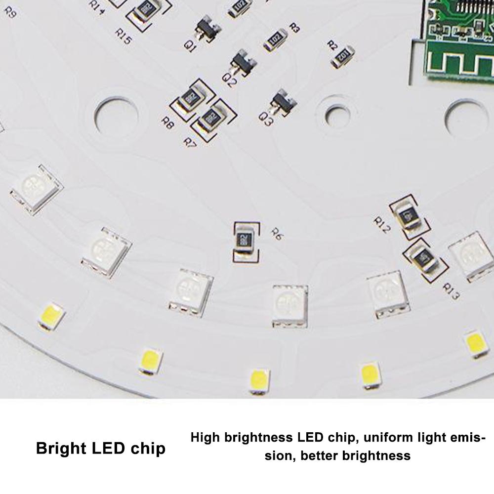 30W RGB Bunter Bluetooth-Lautsprecher Deckenleuchte Heimbeleuchtung Fernbedienung App-Steuerung Bluetooth-Lautsprecher Atmosphäre Deckenleuchte