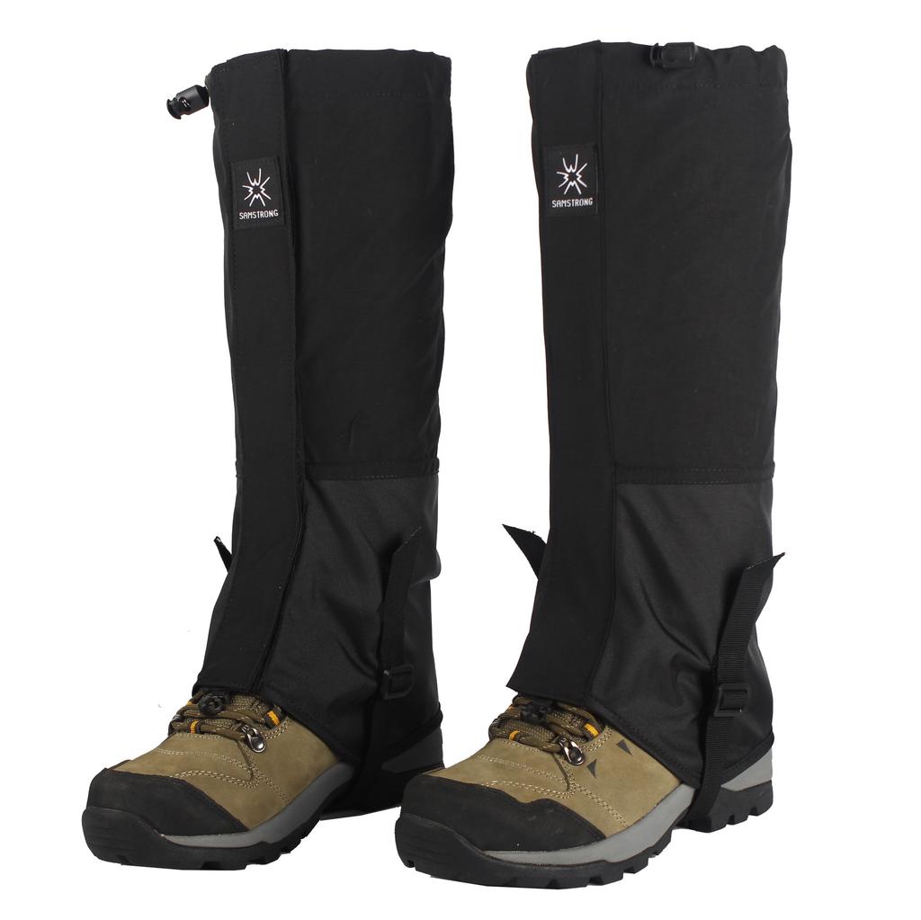 1 Pair Waterproof Leg Covers Elastic Strap Long Tube Legs Protection Hiking Skiing Climbing Trouser Shoes Cover Durable Bandage