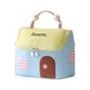 House Shape Makeup Bag Cute Cosmetic Storage Case with Top Handle Travel
